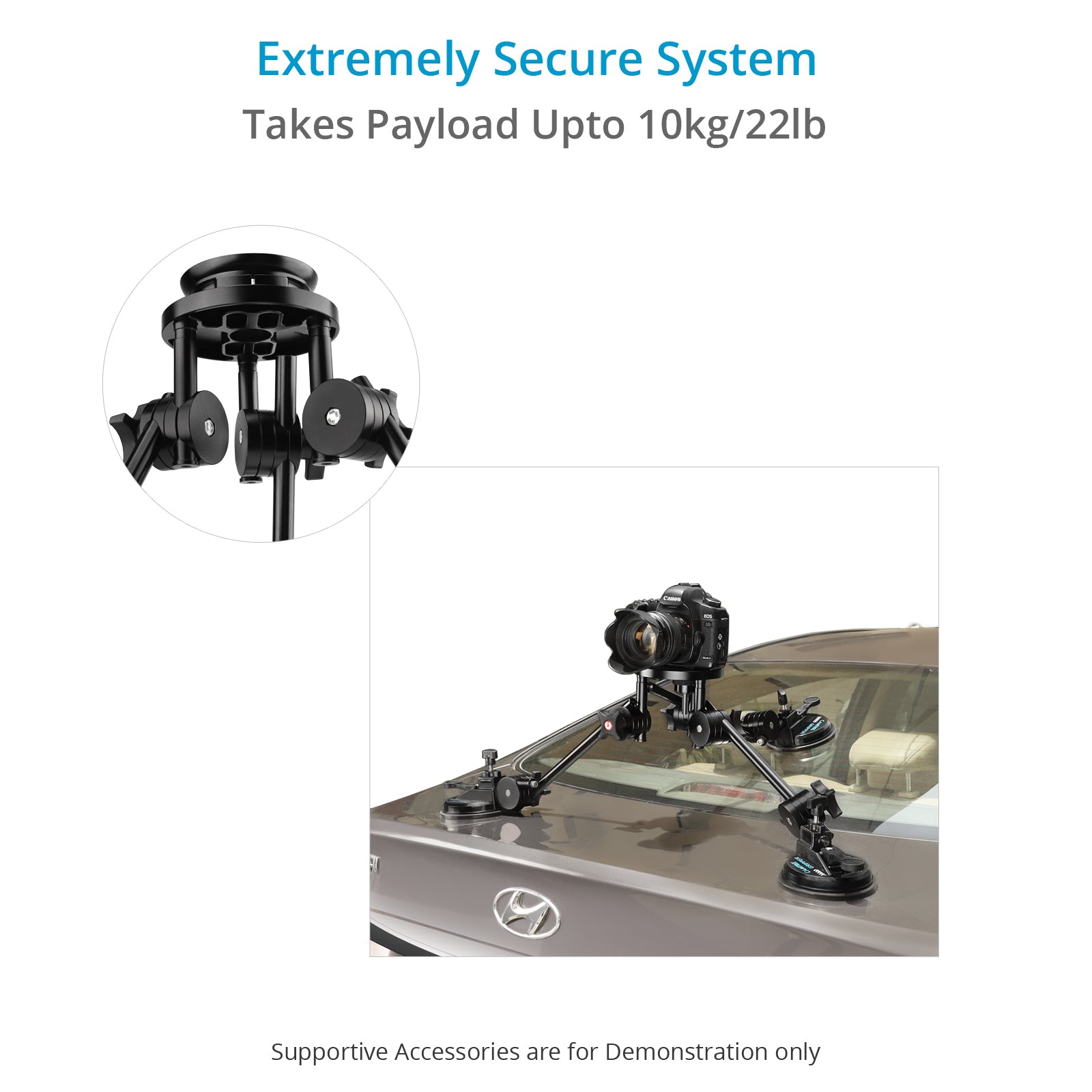 Camtree Gripper G-10 Car Suction Mount for | Proaim USA