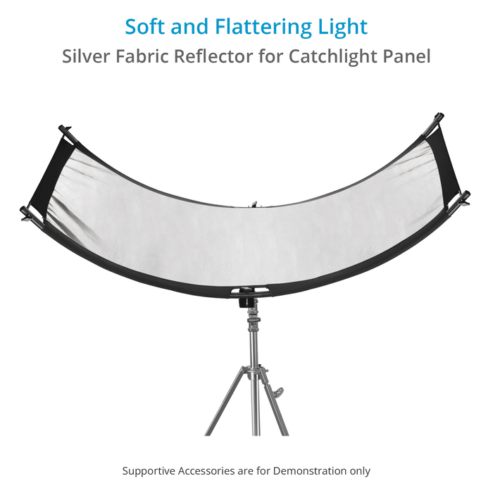 Proaim Cube Silver Fabric Reflector for CatchLight Panel | For Portrait, Fashion, Beauty Photography