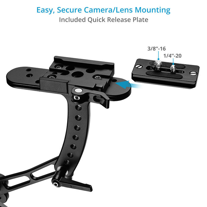 Flycam Telephoto Vest with Camera Support Bracket for Long Lenses & DSLR Video Setups