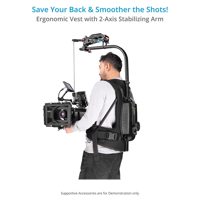 Flycam Flowline Starter with Placid Stabilizing Arm for Camera & Gimbals (5-7.5kg/11–16lb)