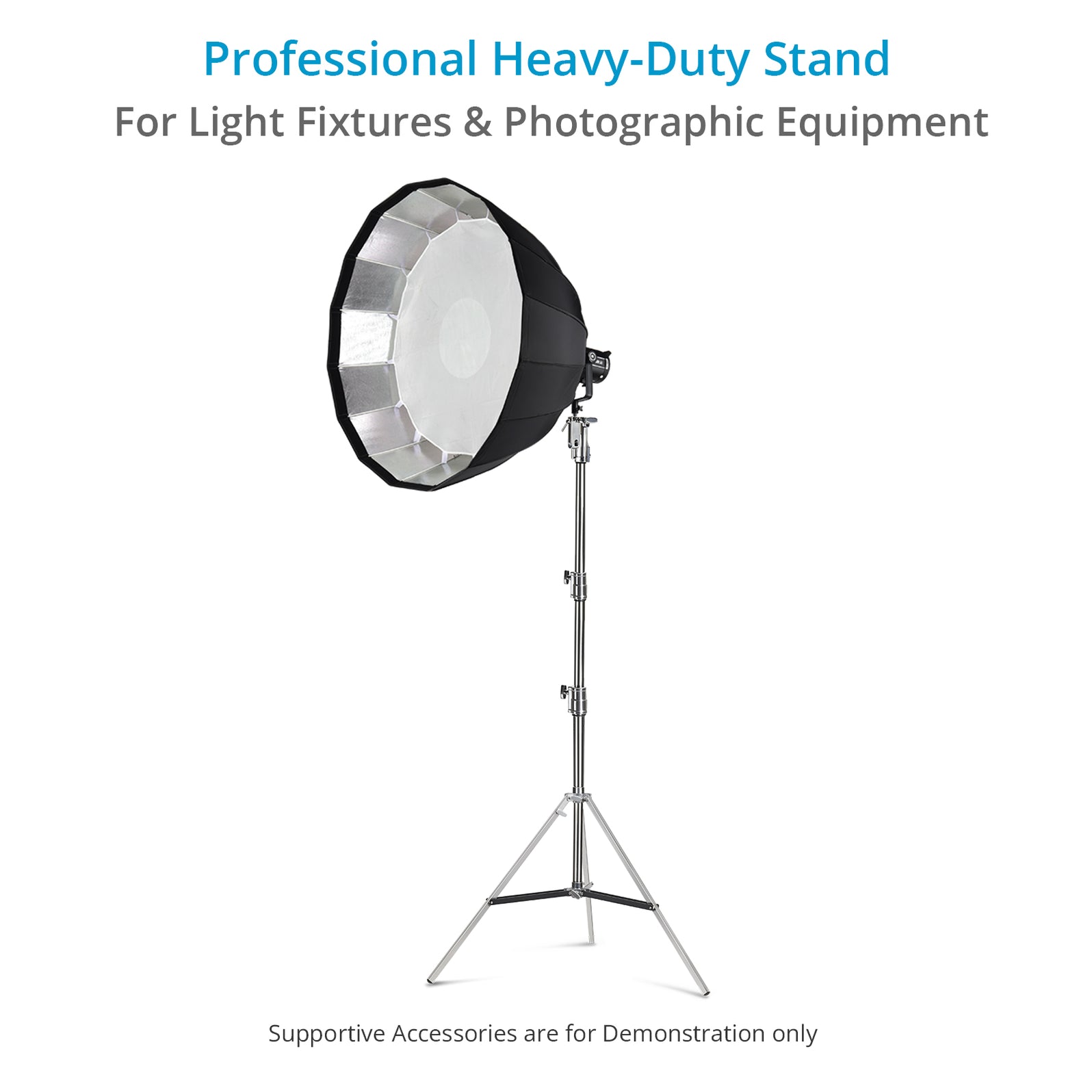 Proaim 11.3’ Ninja Double Riser Combo Stand for Lighting Fixtures & Gr