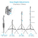 Proaim 11.3’ Ninja Double Riser Combo Stand for Lighting Fixtures & Gr