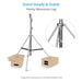 Proaim 11.3’ Ninja Double Riser Combo Stand for Lighting Fixtures & Gr