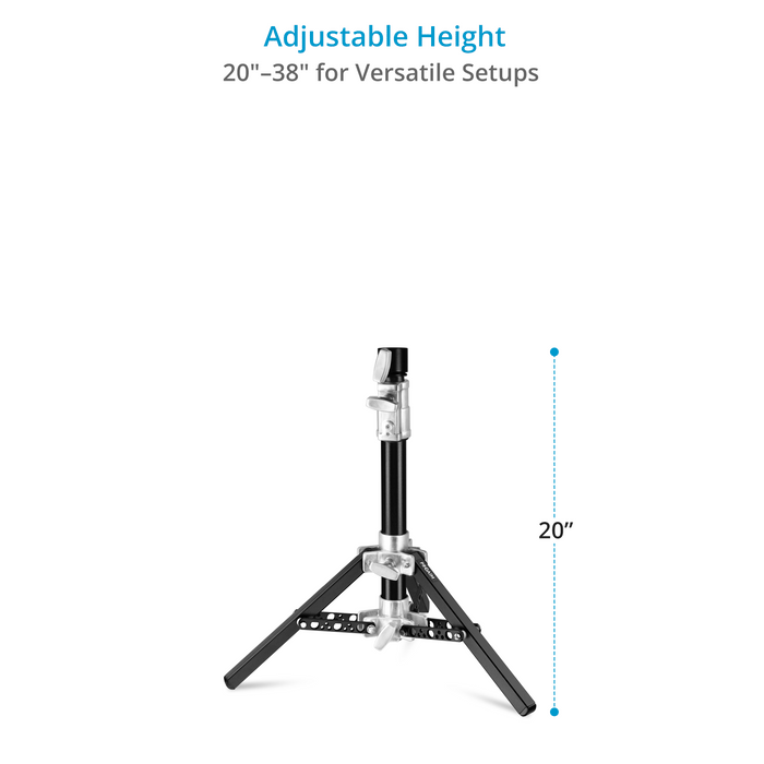 Proaim 38” Camera Slider Stand with 1-1/8" Junior Receiver, 20” Min Height | Payload - 36.3 kg/80lb