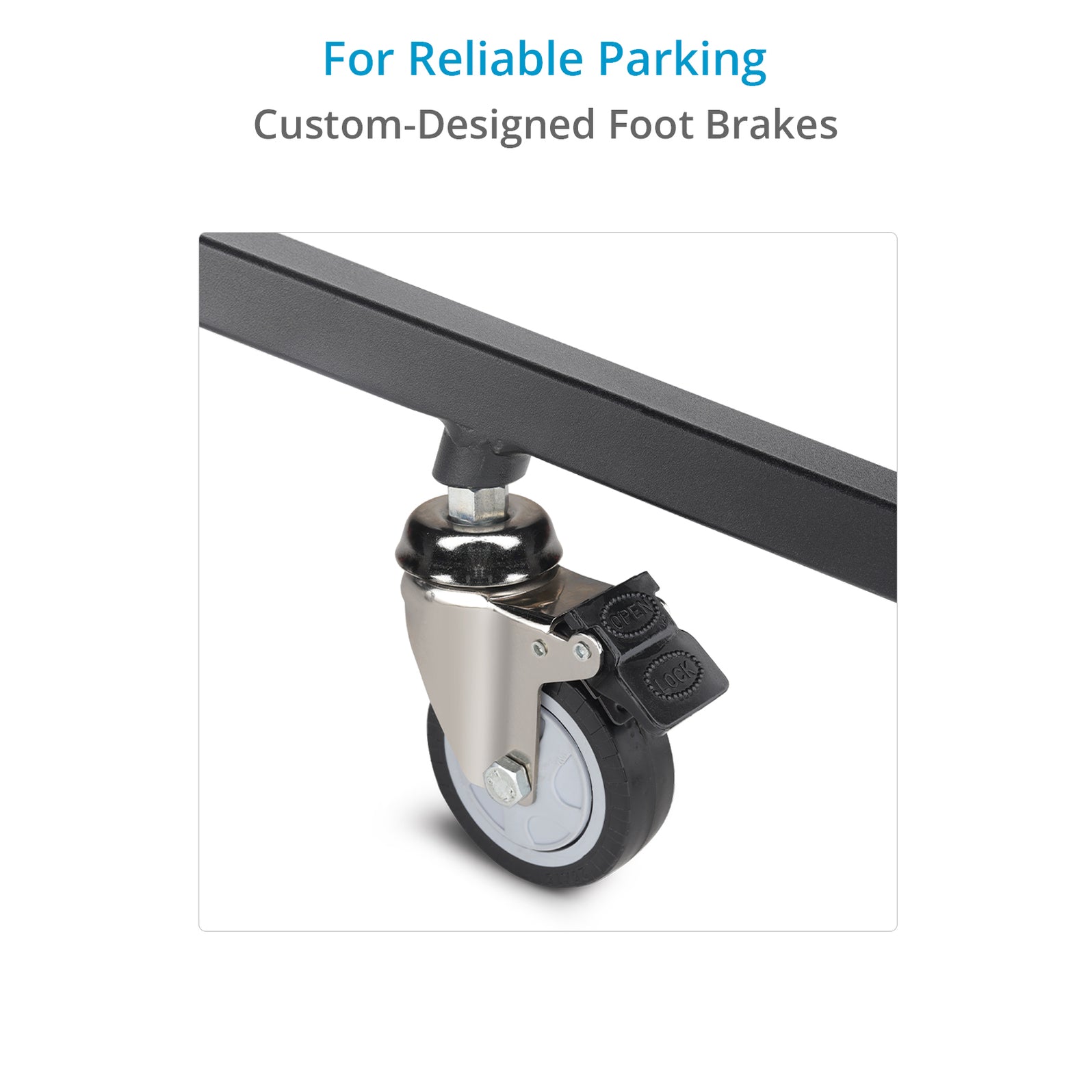 Proaim 6.16ft Double Riser Rolling Monitor Stand with 5/8” Mount