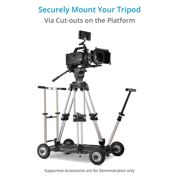 Proaim Foldable Floor/Track Video Camera Platform Dolly for Filmmakers | Payload: 250kg/550lb