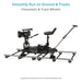 Proaim Foldable Floor/Track Video Camera Platform Dolly for Filmmakers | Payload: 250kg/550lb