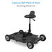 Proaim Foldable Floor/Track Video Camera Platform Dolly for Filmmakers | Payload: 250kg/550lb
