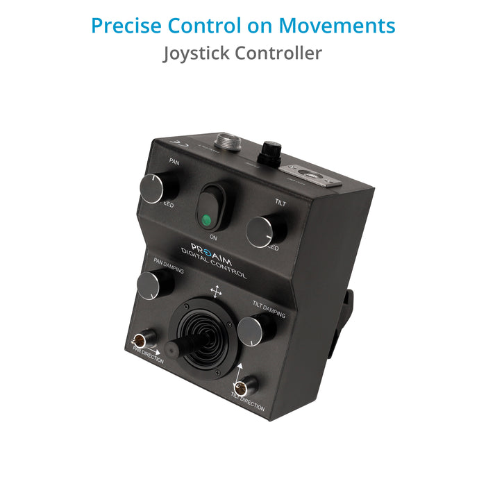 Proaim Gold Pan Tilt Head for Camera Jib Crane, Payload - 7.5kg/16.5