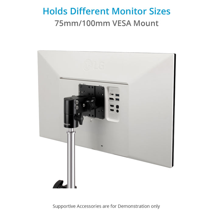 Proaim VESA Monitor Mount 75mm/100mm for C-Stands & Light Stands