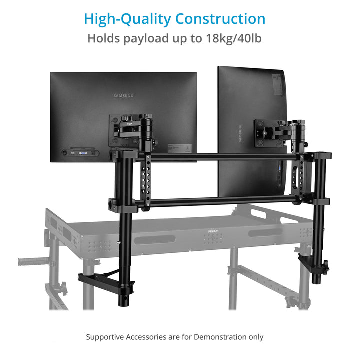 Proaim Multi-Monitor VESA Mount System for Camera Production Cart | 75mm/100mm