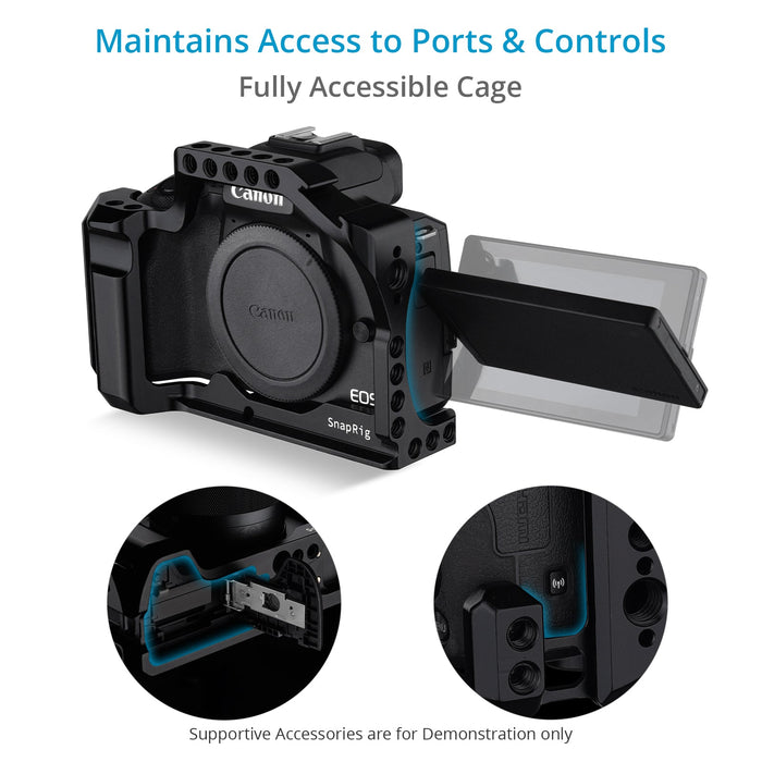 FOTGA Camerakooi, video, filmproductie, stabilisator, Rig aluminiumlegering, met Cold Shoe schoen en 1/4 3/8 schroeven voor Canon EOS M50 Mark II/M50/M5 spiegelloze camera FOTGA Camerakooi, video, filmproductie, stabilisator, Rig aluminiumlegering, met Cold Shoe schoen en 1/4 3/8 schroeven voor Canon EOS M50 Mark II/M50/M5 spiegelloze camera