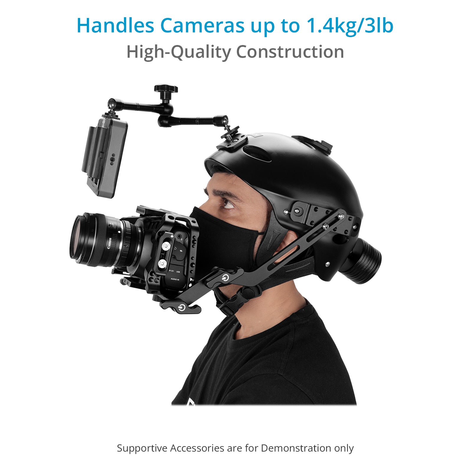Casco Rig PROAIM Surfer Per DSLR E Smartphone | Riprese POV Dinamiche E Stabili