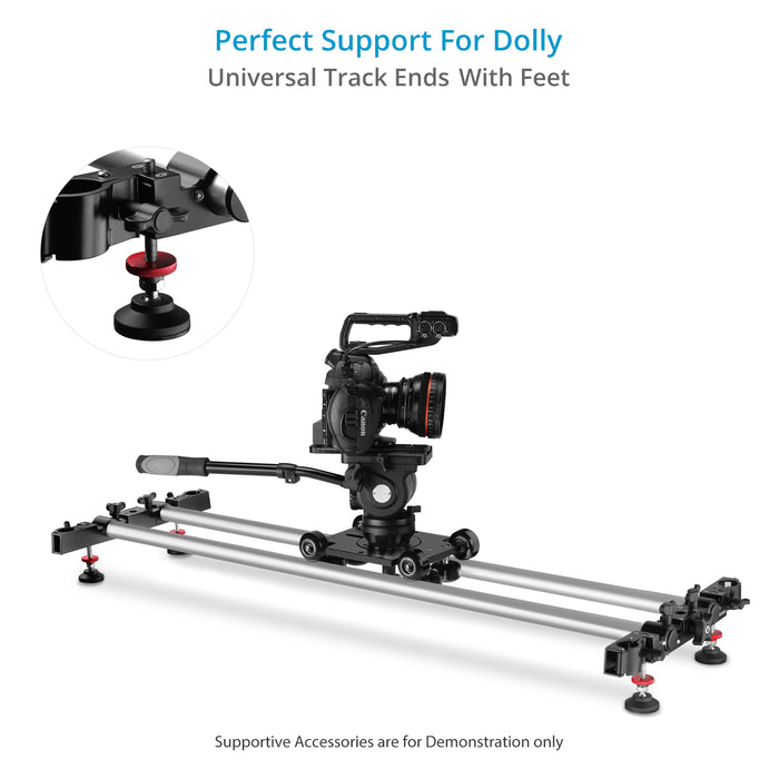 Proaim Polaris Mini Portable Video Camera Dolly w Universal Track Ends | Mitchell & 75mm Bowl Mount