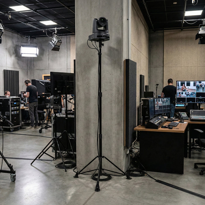 Proaim 3-Stage PTZ Camera Support Stand w 5/8” Baby Pin & Ball Head