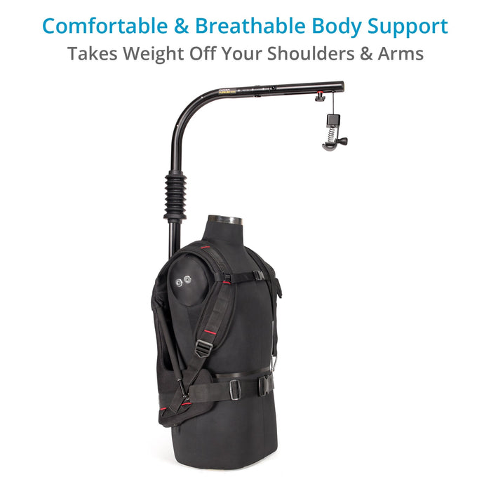 Support Professionnel Flycam Flowline Master Avec Gilet - Charge 4-12 Kg Pour Caméra Et Cardan