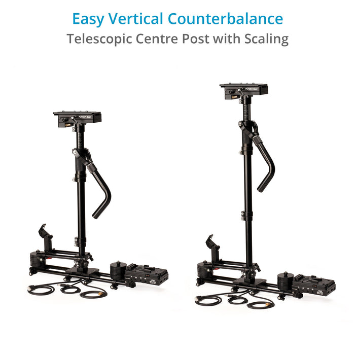 Flycam Zest Pro Video Camera Stabilizer with Integrated Monitoring & Power Connections | Gold Mount / V-Mount