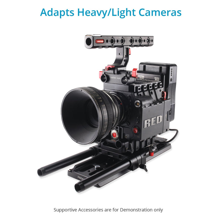 Proaim 19-15mm Camera Base Plate with Dovetail Tripod Plate (ARRI Standard)