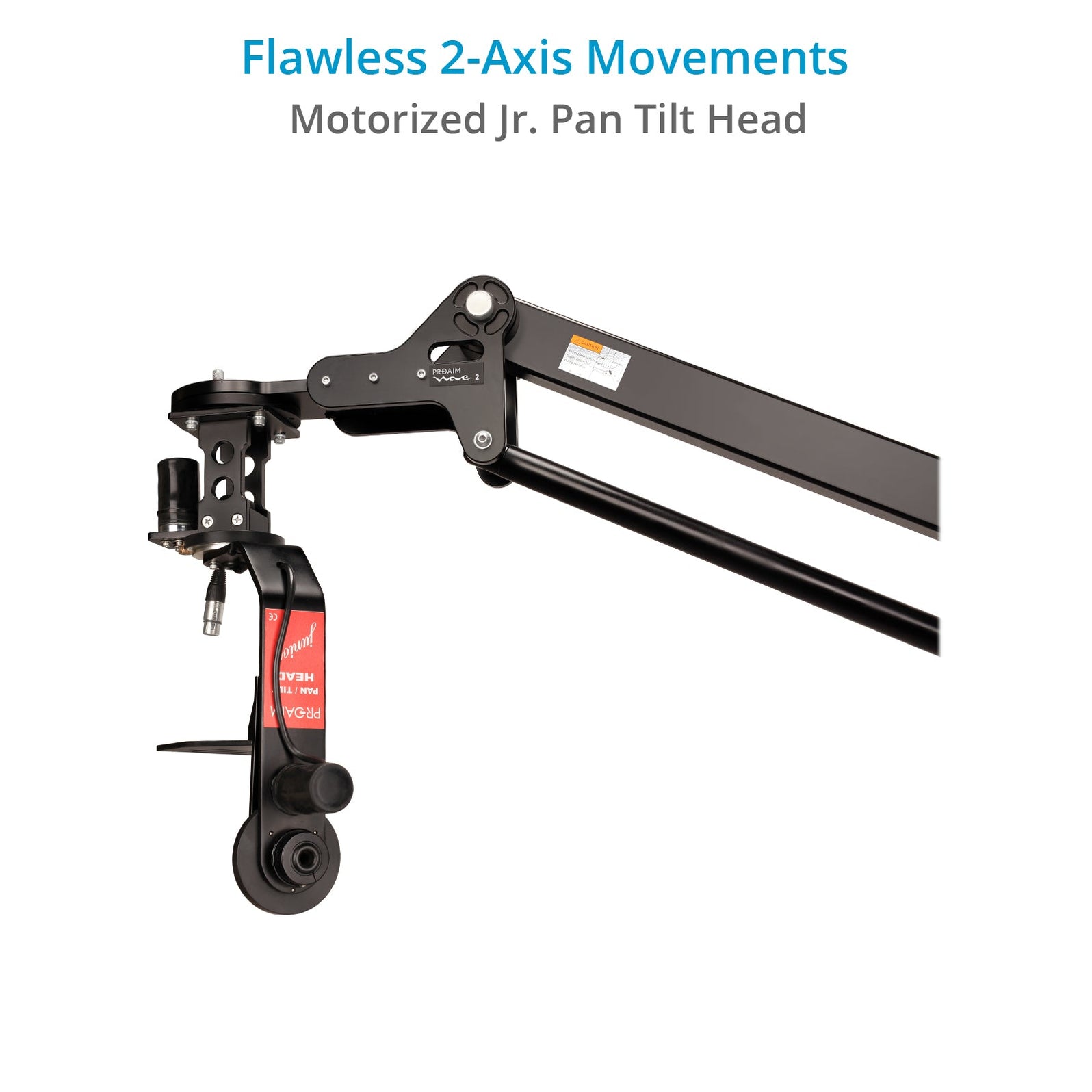 Proaim 7' Wave2 Camera Jib Crane, Pan Tilt, Dolly Stand Gimbal Comp