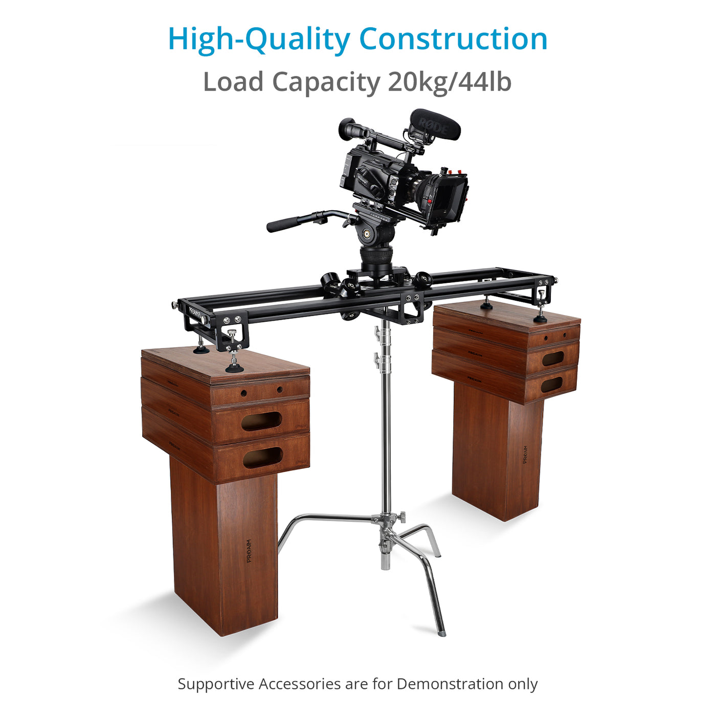 Proaim Flo Professional 4ft Video Camera Slider for Videomakers & Film