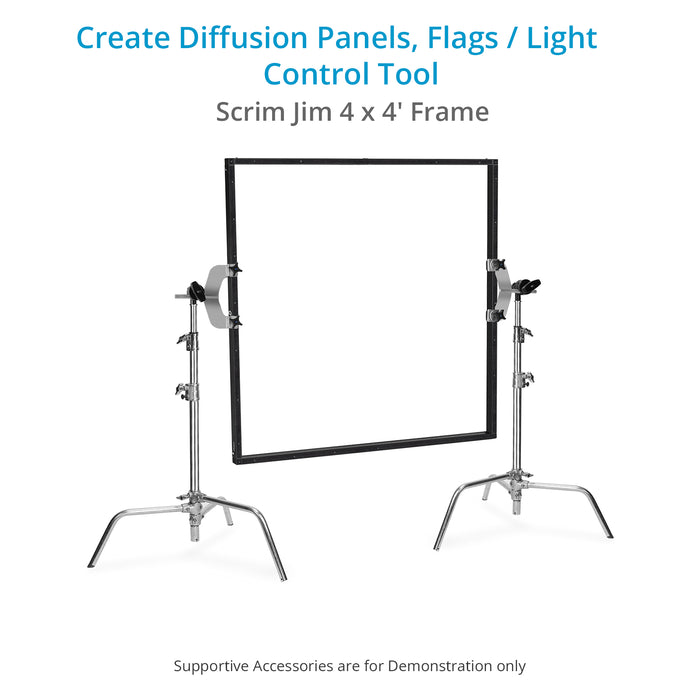 Proaim Framax Scrim Jim Frame (4 x 4') for Photographers & Filmmakers