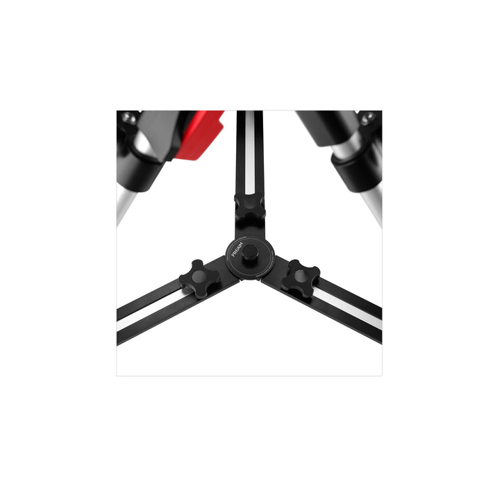 Proaim HD Mitchell Baby Camera Tripod Stand w Lever-Friction with Aluminum Spreader