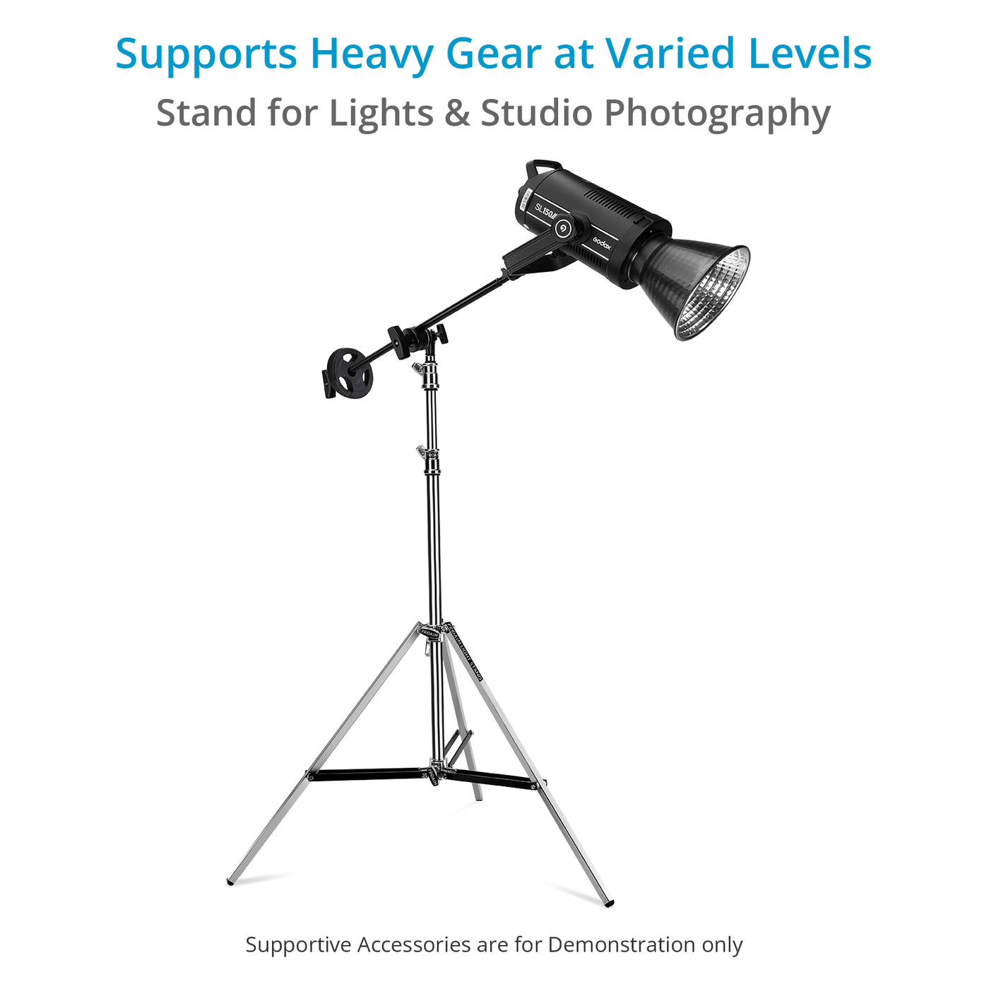 Proaim Ninja 5/8” Double Riser Baby Stand For Lights & Studio Photogra