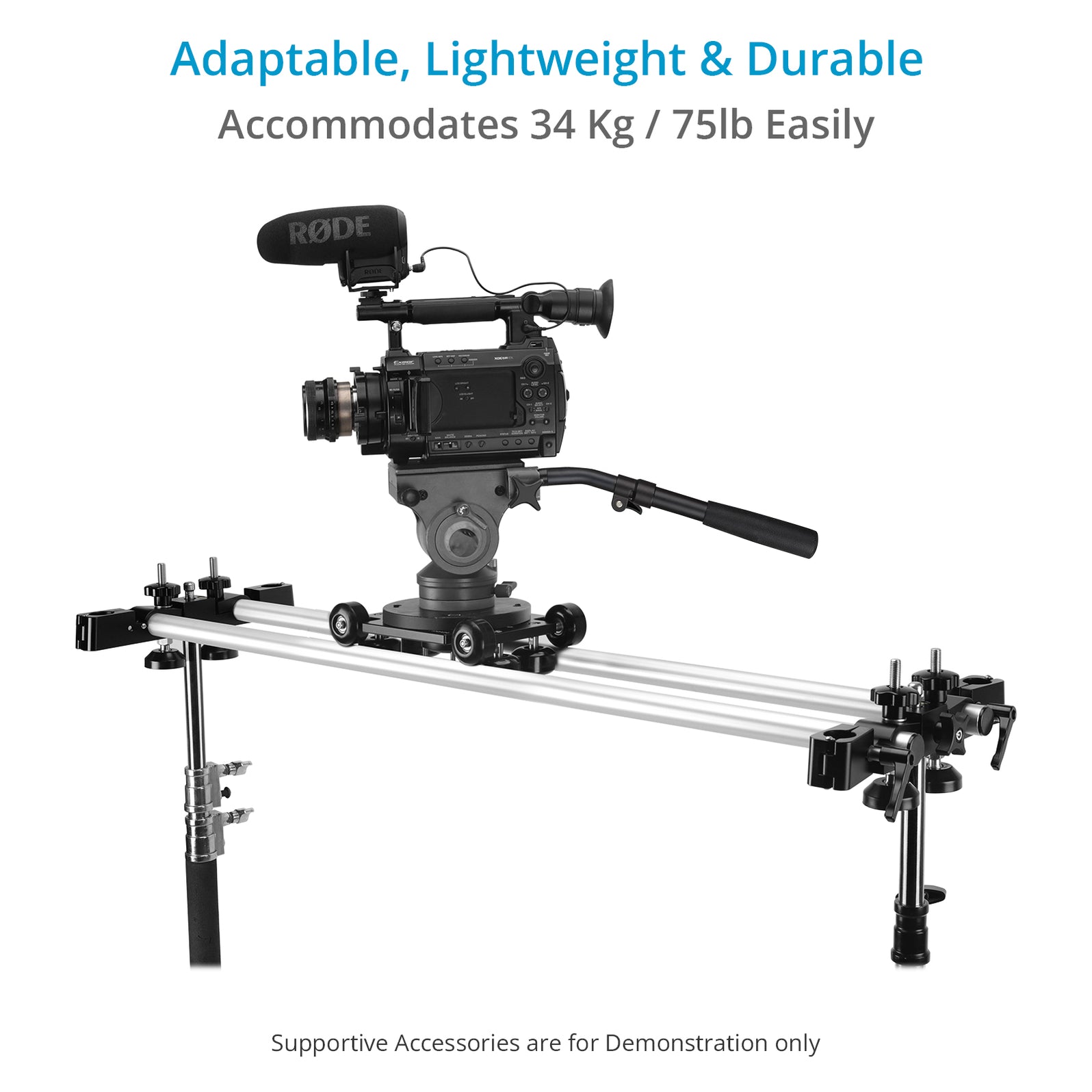 Proaim Polaris Mini Portable Video Camera Dolly w Universal Track Ends