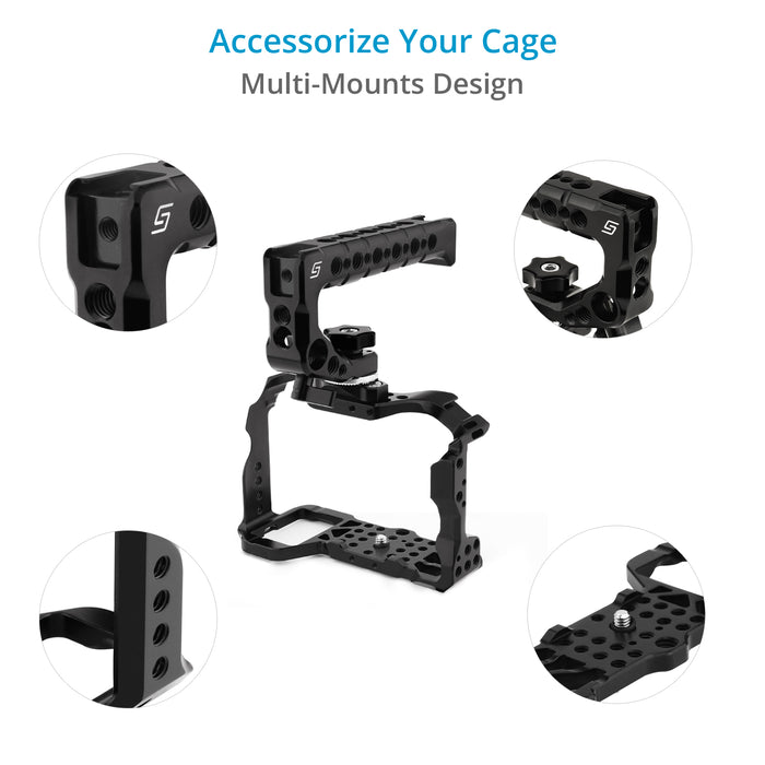Proaim SnapRig Cage for Sony a7S III w/ Top Handle & Removable ARRI Rosette. CG215