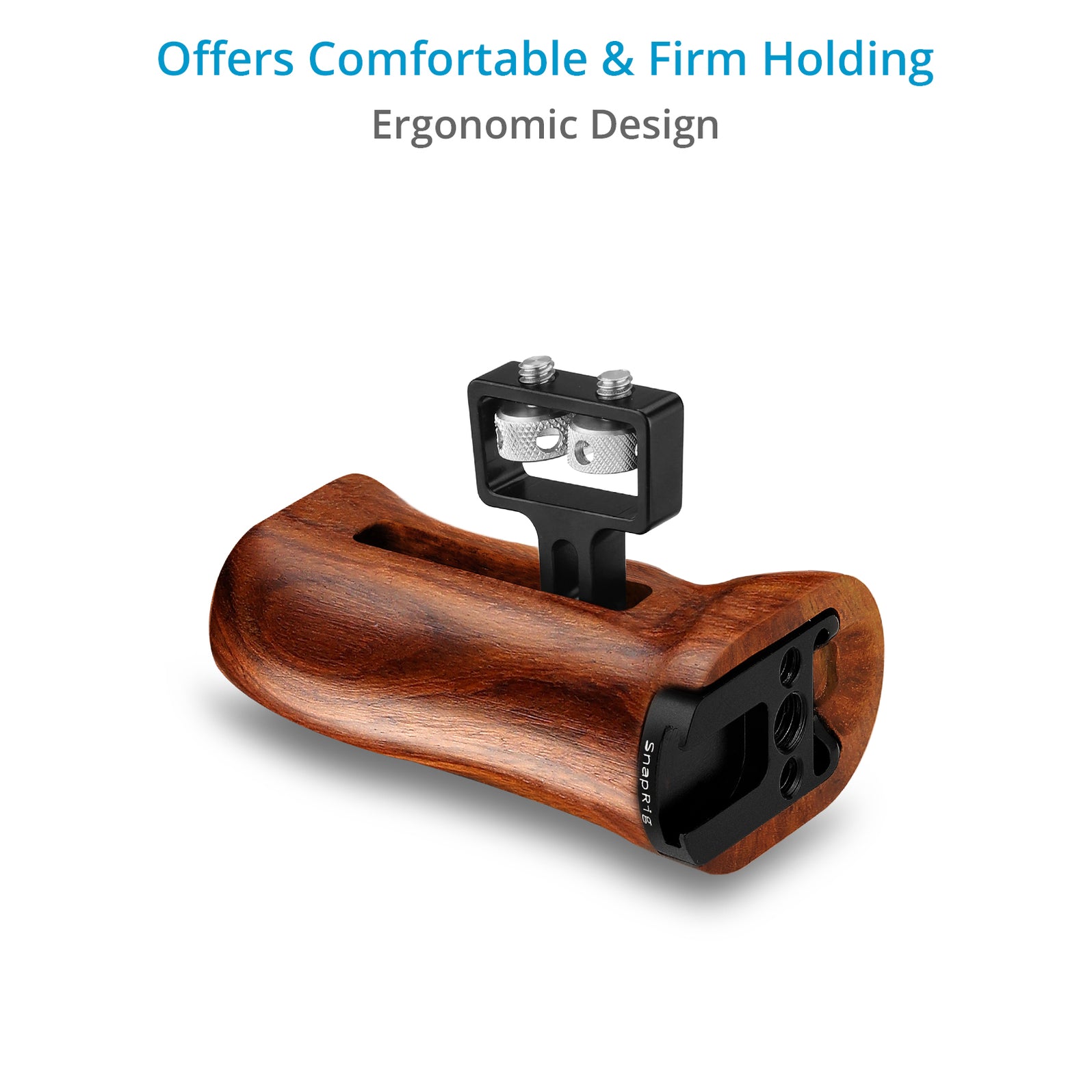Proaim SnapRig Wood Side Handle (NATO Mount) for Camera Cage Rigs. WSH