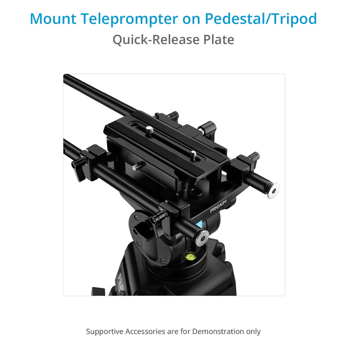 Proaim Ultra Modular Teleprompter | Fits 12” LCD Monitors / Tabs